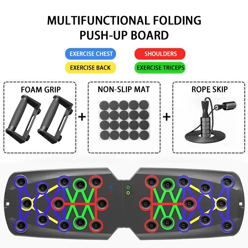 Ultimate Versatile Folding Push-Up Board for Maximum Chest Gains