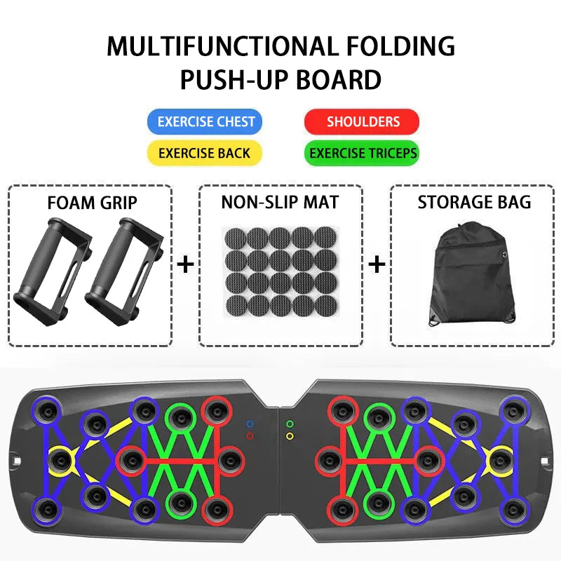 Ultimate Versatile Folding Push-Up Board for Maximum Chest Gains