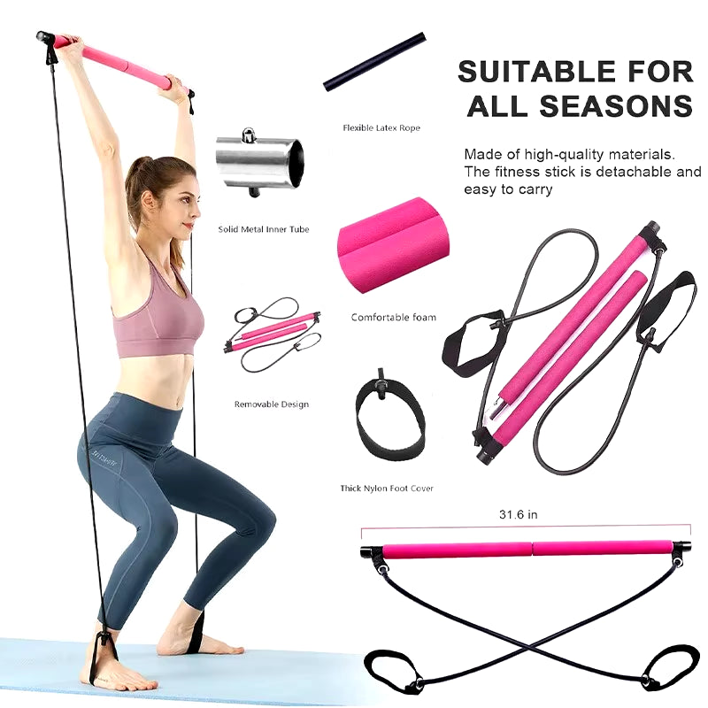 Transform Your Fitness Routine with the Ultimate Multifunctional Pilates Bar!