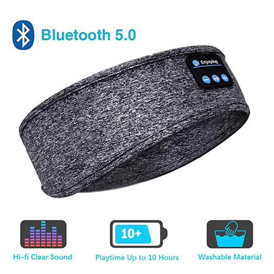 Ultimate Wireless Bluetooth Sports Headband: Sleep Soundly with Music-Playing Eye Mask & Cozy Earphones