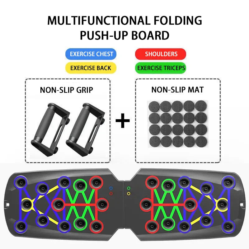 Ultimate Versatile Folding Push-Up Board for Maximum Chest Gains